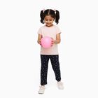 Girls' Navy Blue Heart Printed Cotton Blend Pyjama, नेवी ब्लू, small image number null