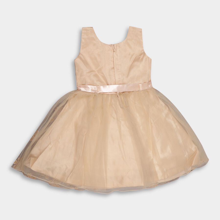 Girls' Frock, Peach, large image number null