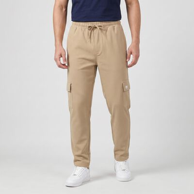 Men's Brown Regular Fit Basic Jogger