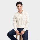 Men's White Crew Neck T-Shirt, Off White, small