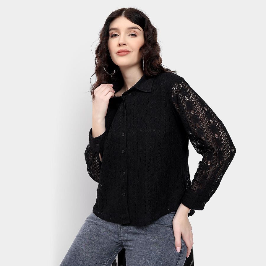 Ladies' Shirt, Black, large image number null