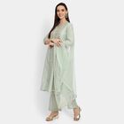 Ladies' Kurta Pyjama Set with Dupatta, Light Green, small image number null
