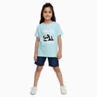 Girls' T-Shirt, एक्वा, small image number null