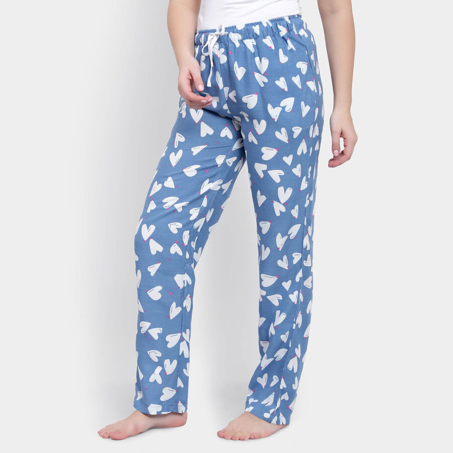 All Over Print Full Length Pyjama, Light Blue, large image number null