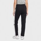 Women's Navy Blue Straight Fit Side-Striped Track Pants, Navy Blue, small