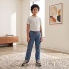 Boys Blue Cargo Fit Utility Jeans, Mid Blue, small