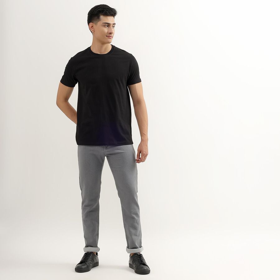 Men's Five Pocket Slim Fit Jeans , हल्का ग्रे, large image number null