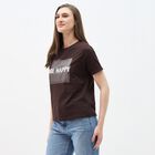 Ladies' Round Neck T-Shirt, Brown, small image number null