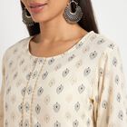 Ladies' Kurta, ऑफ व्हाइट, small image number null