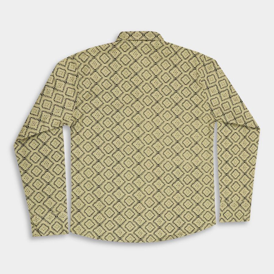 Boys' 100% Cotton Casual Shirt, ओलिव, large image number null
