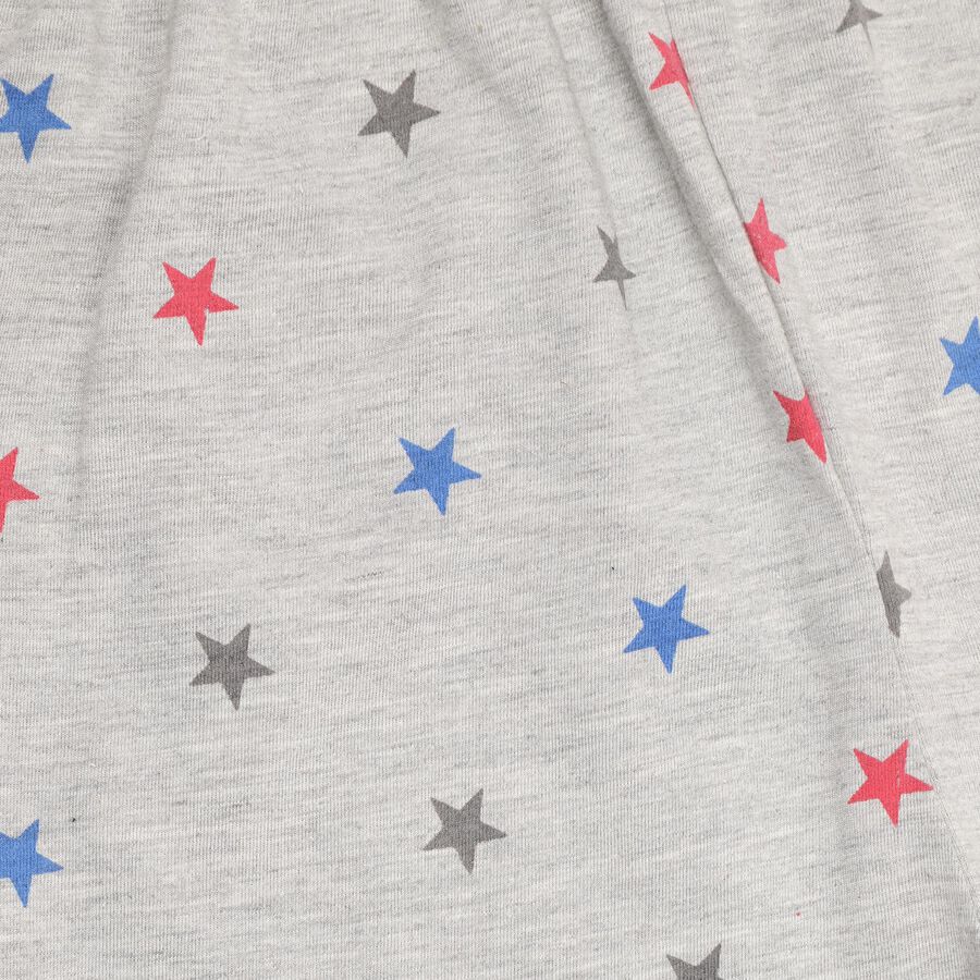Girls' Capris, Melange Light Grey, large image number null