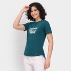 Ladies' Round Neck T-Shirt, Dark Green, small image number null