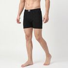 Men's Black Regular Fit Trunks, काला, small