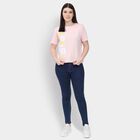 Ladies' 100% Cotton Round Neck T-Shirt , Light Pink, small