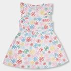 Girls' 100% Cotton Frock, ऑफ व्हाइट, small image number null