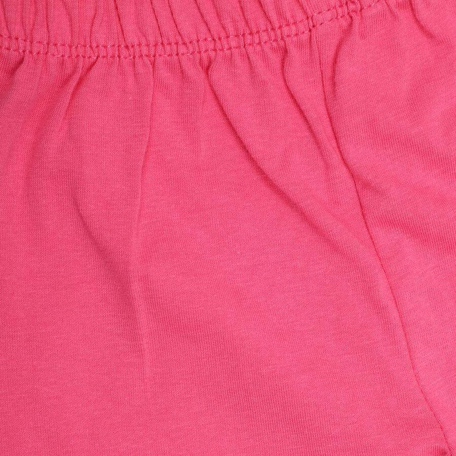 Infant Girl's Cotton Capri Set, Pink, large image number null