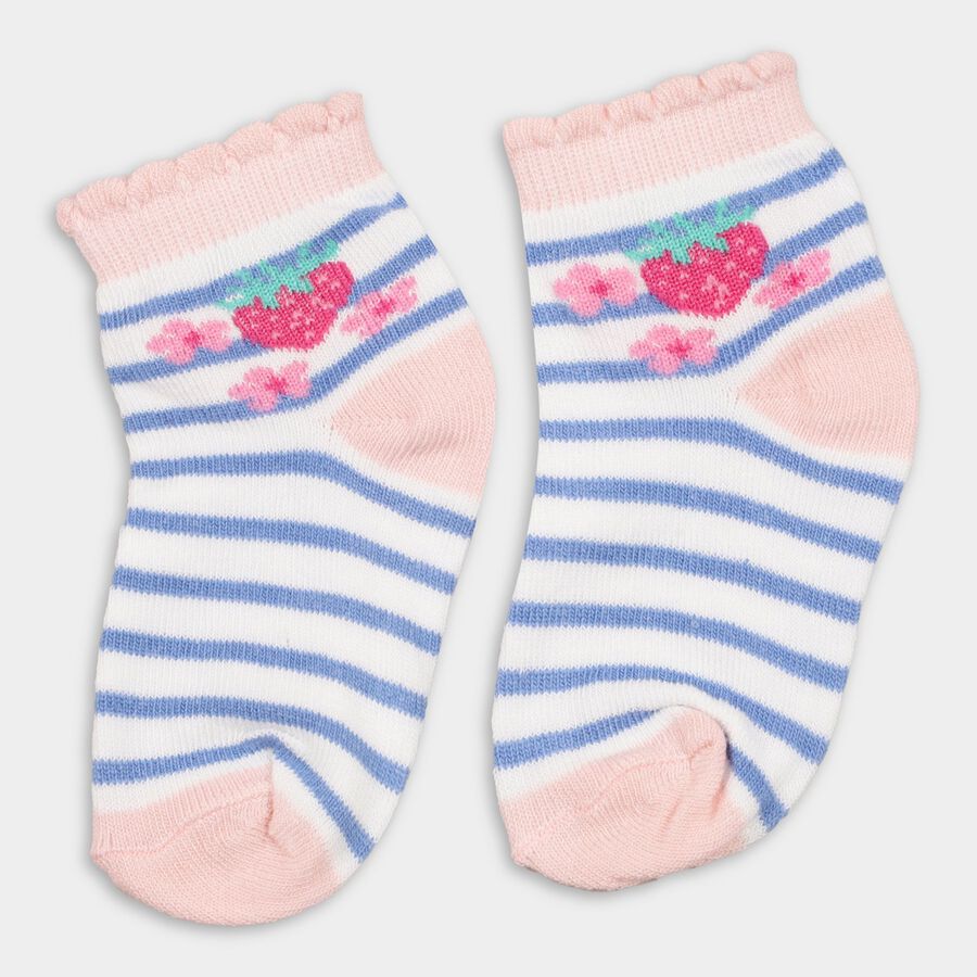Girls' Socks (Pack of 2), Light Pink, large image number null