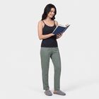 Women's Navy Blue Sleeveless Camisole Thermal, मध्यम नीला, small