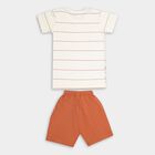 Boys' 100% Cotton Knit Baba Suit , Off White, small image number null