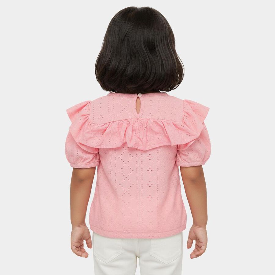 Girls' T-Shirt, हल्का गुलाबी, large image number null