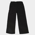 Girls Black Relaxed Fit Ribbed Palazzo Pyjama, Black, small