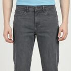 Men's Grey Stretch Fit Casual Jeans, हल्का ग्रे, small