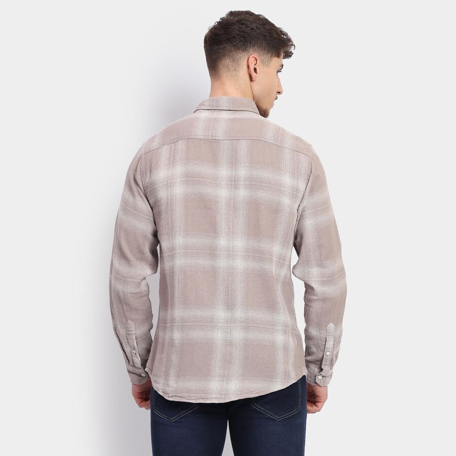 Men's 100% Cotton Casual Shirt , Beige, large image number null
