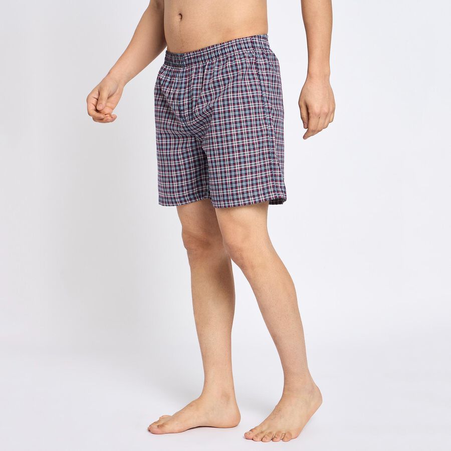 Men's 100% Cotton Boxers, Maroon, large image number null