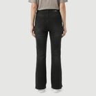 Women's Dark Grey Bootcut Fit Snap Hem Jeans, गहरा ग्रे, small