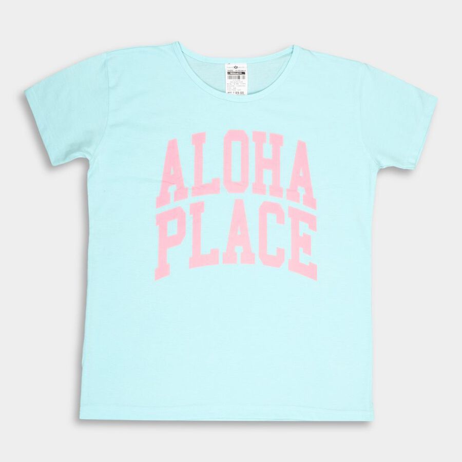Girls' T-Shirt, एक्वा, large image number null