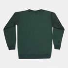 Boys Round Neck Sweatshirt, Dark Green, small image number null