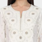 Ladies' Kurta Pyjama Set with Dupatta, ऑफ व्हाइट, small image number null