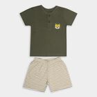 Infant Boys' 100% Cotton Baba Suit, ओलिव, small image number null