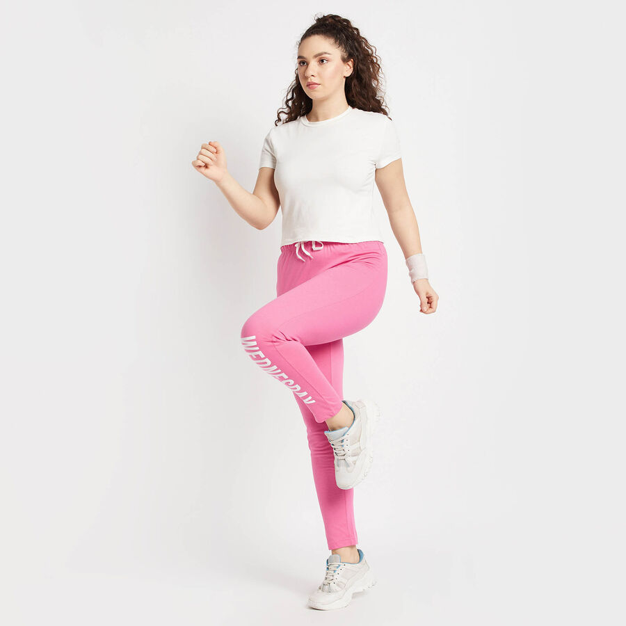 Solid Joggers, गुलाबी, large image number null