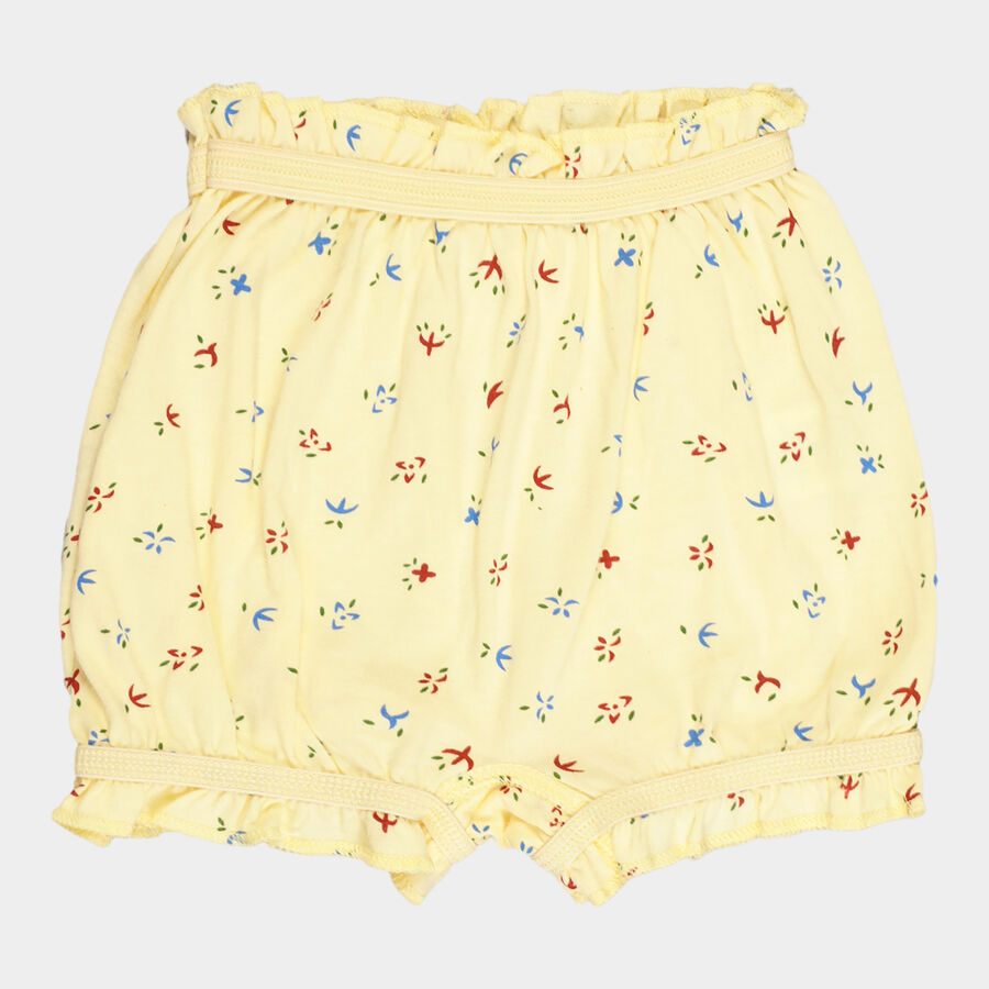 Girls Cotton Bloomer, Yellow, large image number null