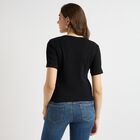 Ladies' Round Neck T-Shirt, Black, small image number null