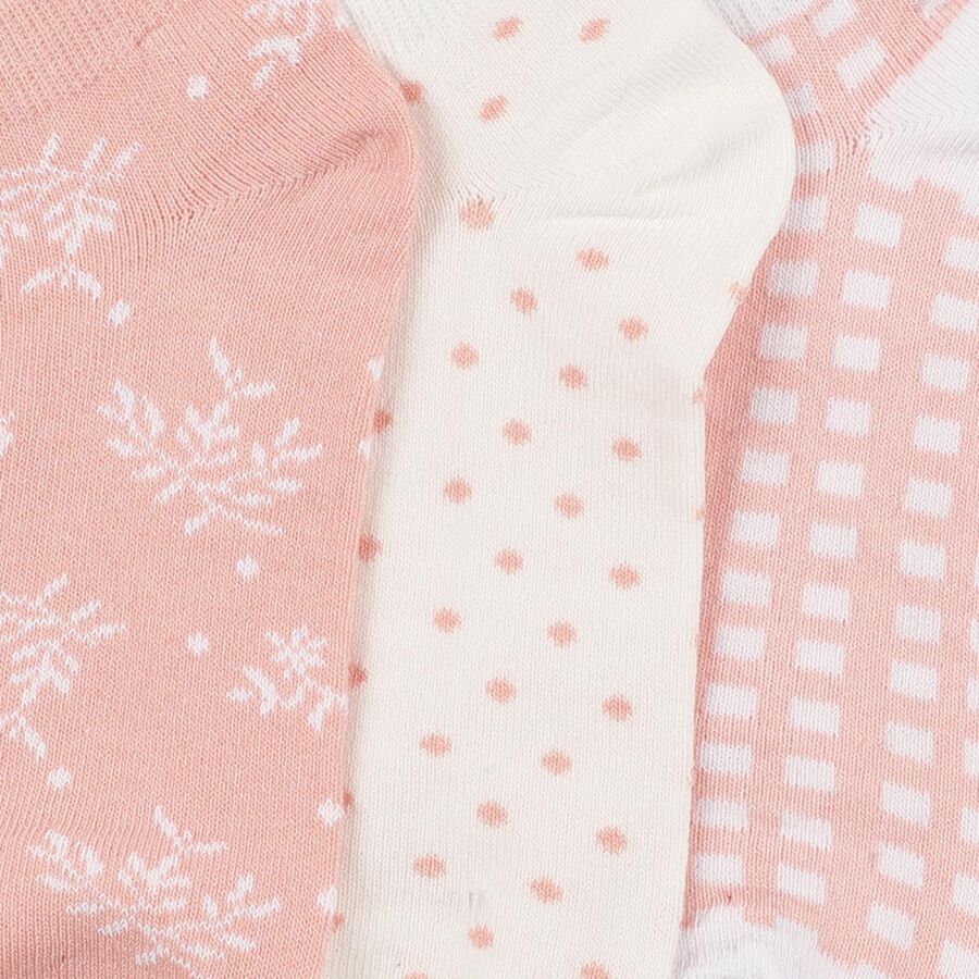 Ladies' Socks Pack of 3, Assorted, large