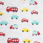 Infants Cotton Printed Night Suit, Melange Light Grey, small image number null
