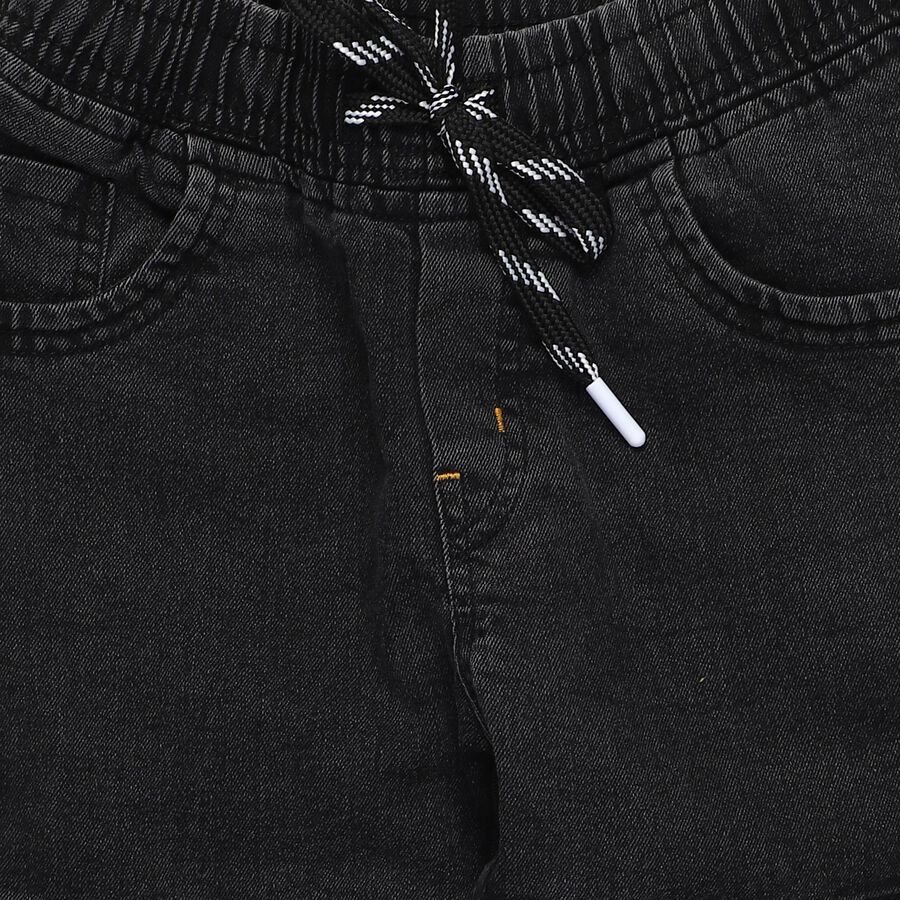 Boys' Jeans, गहरा ग्रे, large