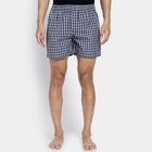 Men's 100% Cotton Boxers, नेवी ब्लू, small
