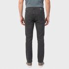 Men's Grey Slim Fit Washed Jeans, हल्का ग्रे, small