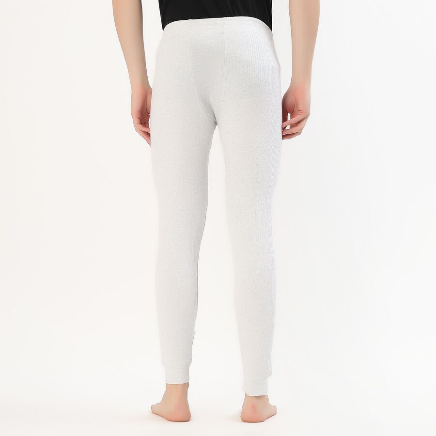 Men's Light Grey Cotton Blend Thermal Lower, Melange Light Grey, large image number null