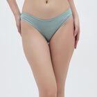 Women's Bright Pink and Light Sage Green Bikini Panties, Fuchsia, small