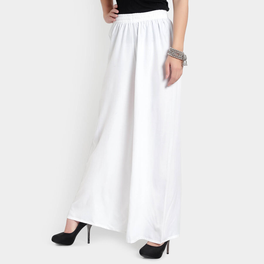Solid Palazzo, White, large image number null