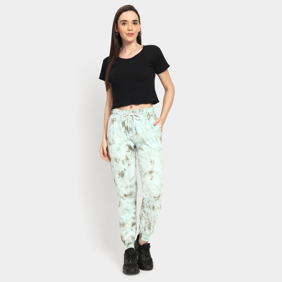 Ladies' 100% Cotton Track Pants, Light Green, large image number null
