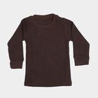 Boys Brown Long Sleeve Thermal, भूरा, small