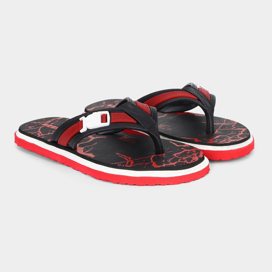 Boys' Slipper, लाल, large