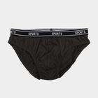 Boys Grey Regular Fit Briefs, Dark Grey, small