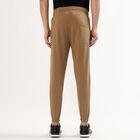 Men's Camel Brown Jogger Fit Track Pants, Brown, small image number null