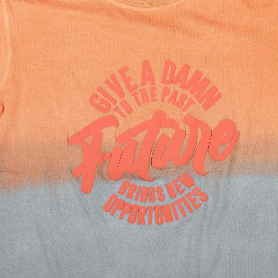 Boys Pink Cotton Round Neck Casual Boys T-Shirt, गुलाबी, large